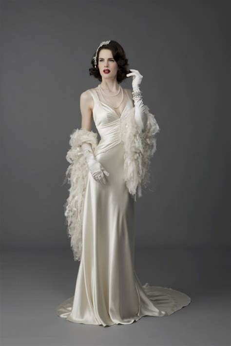 Satin of Vintage Hollywood Glamour Wedding Dresses